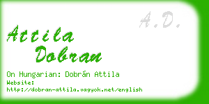 attila dobran business card